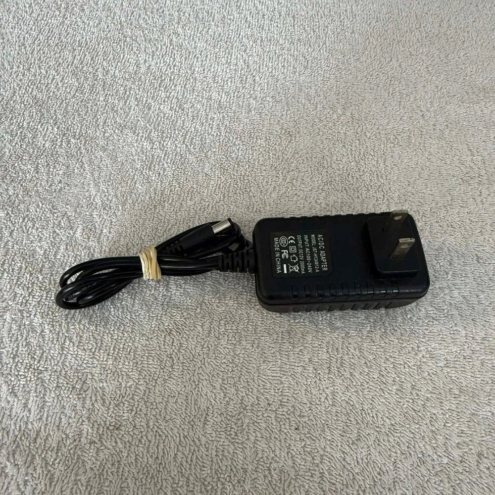Black AC/DC Adapter One Size
